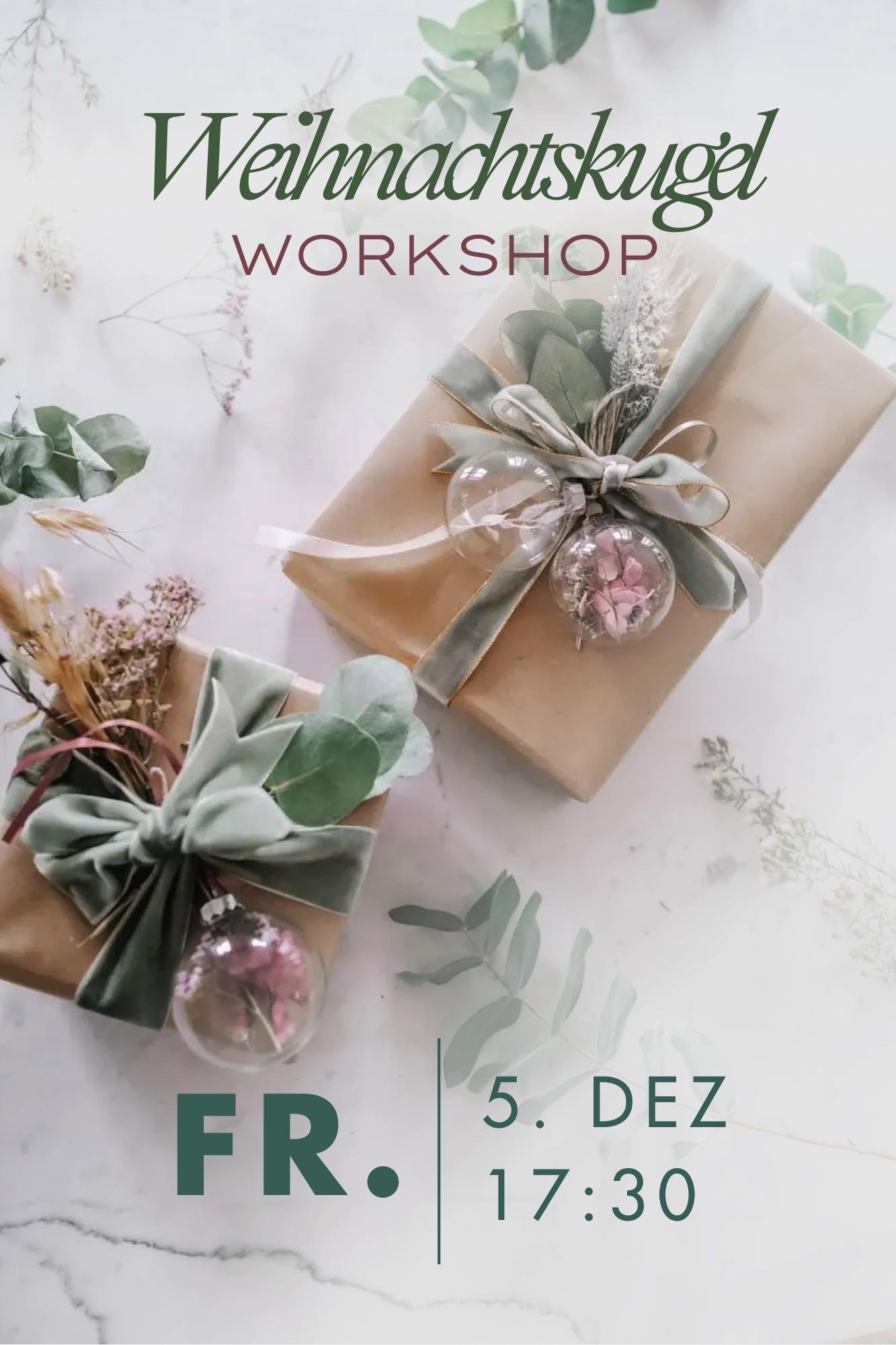 Weihnachtskugel Workshop 5. Dezember 2025