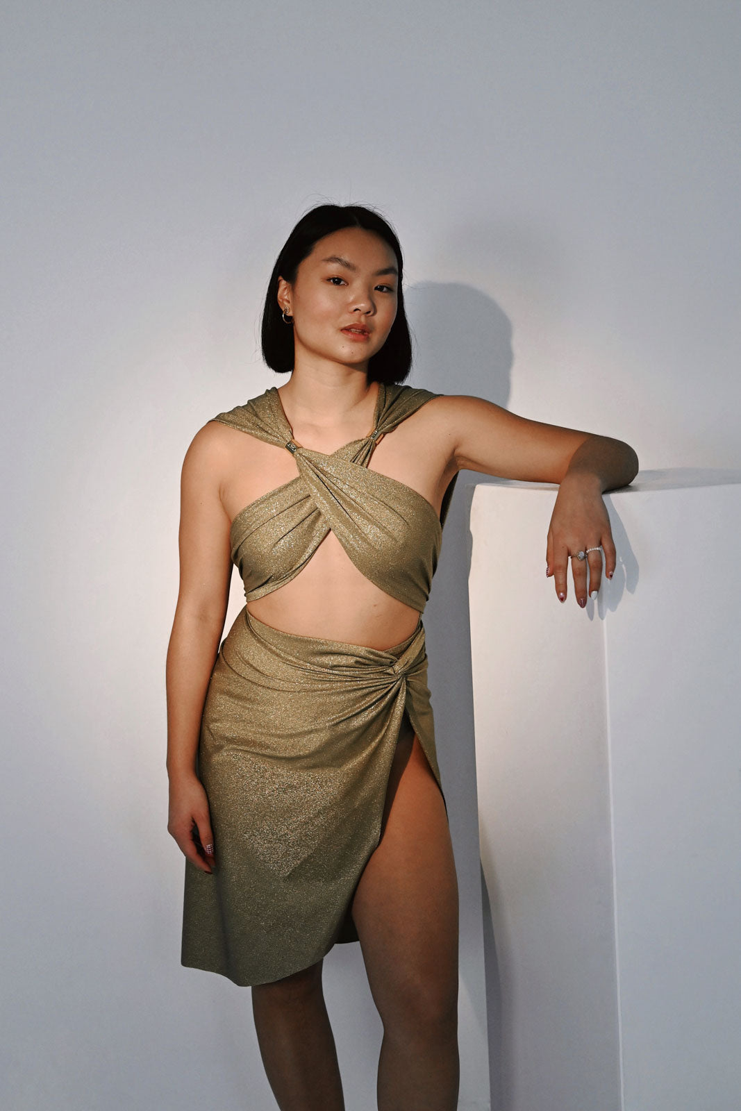 Sustainable & Convertible Sparkle Swimsuit GOLDEN SUNSET