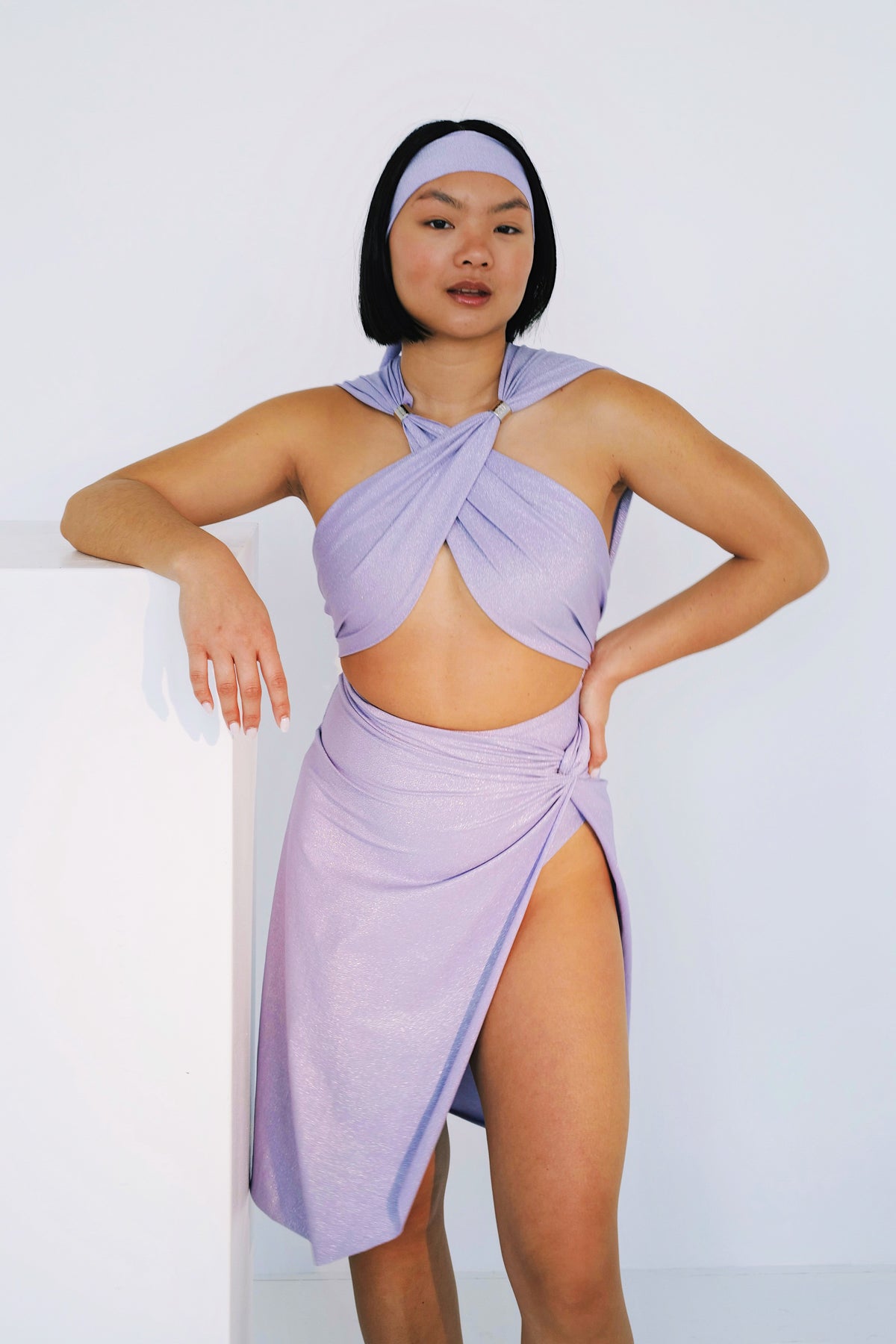 Sustainable Sparkle Skirt Lilac Blossom