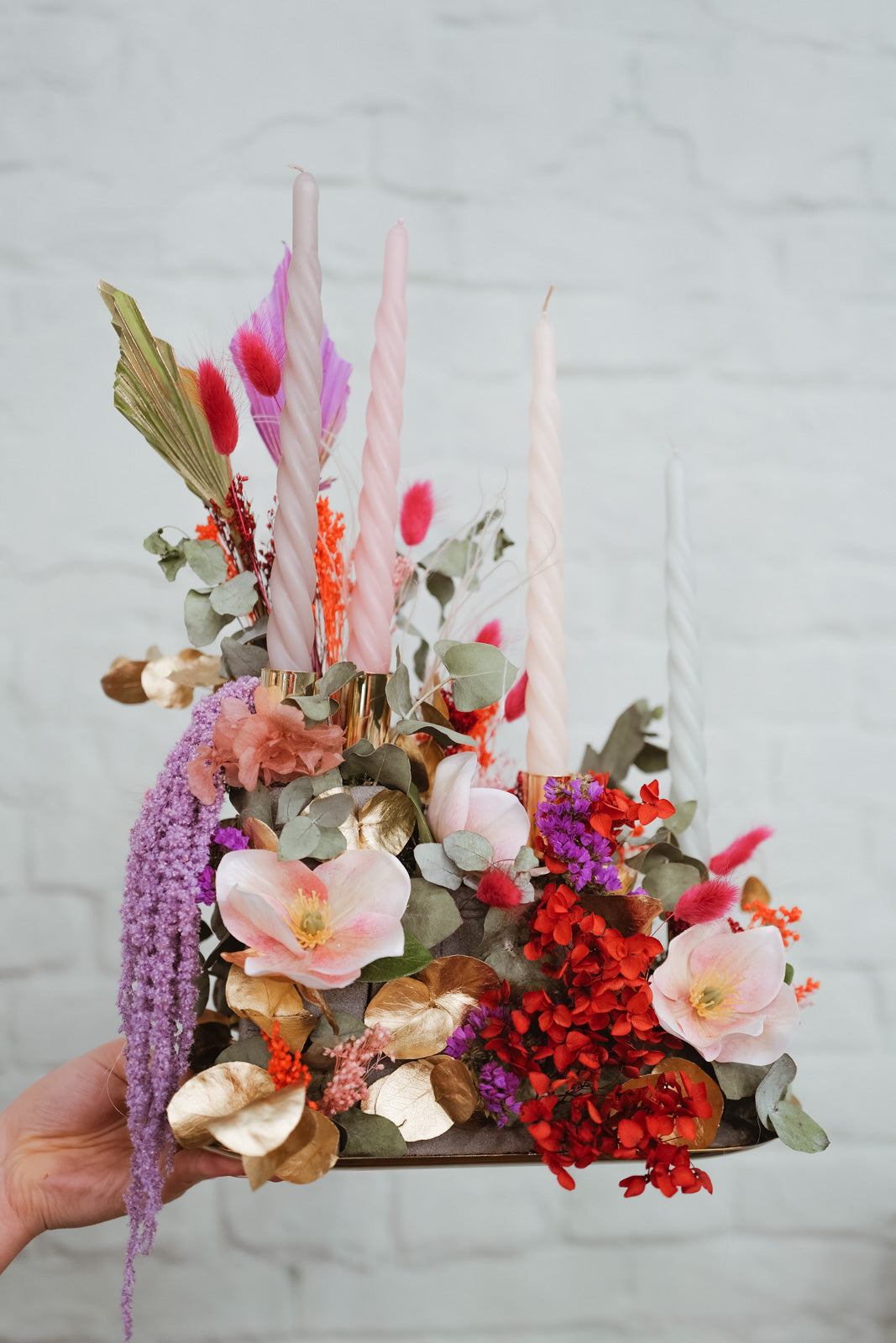 Dried Flower Christmas Blooming Block Senn