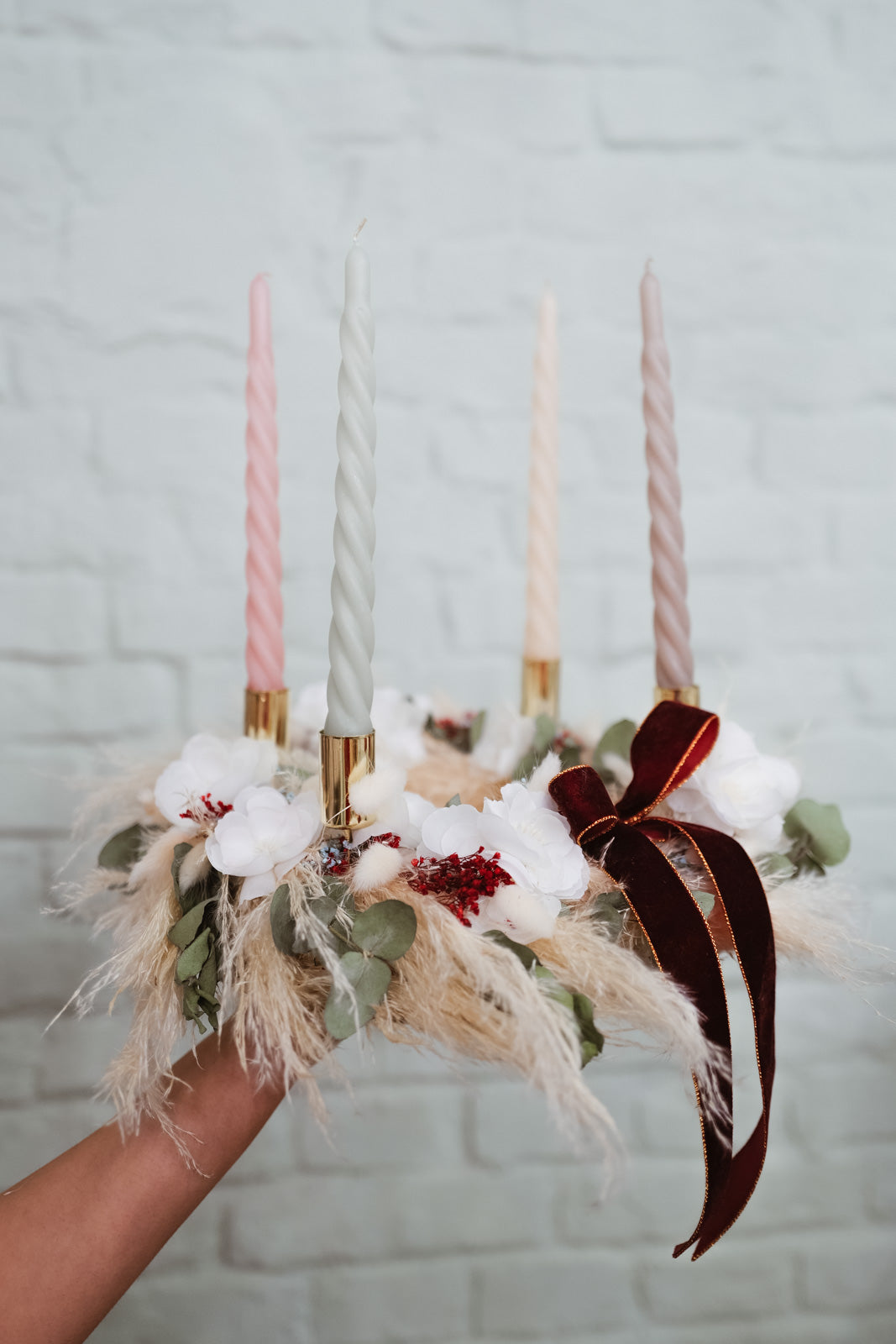 Adventskranz Dried Flower Christmas Wreath Hedy 2025