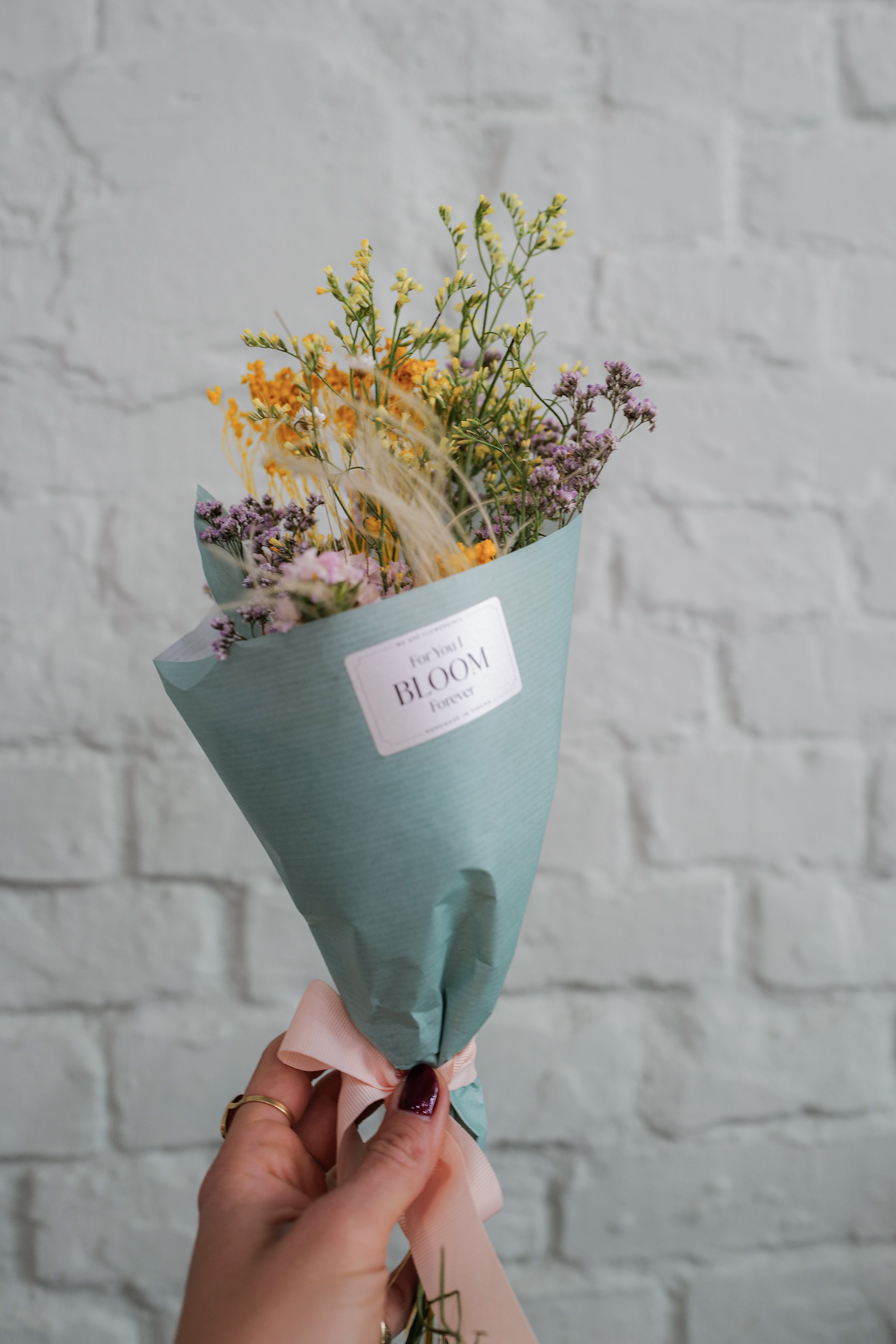 Sunny Dried Flower Bouquet