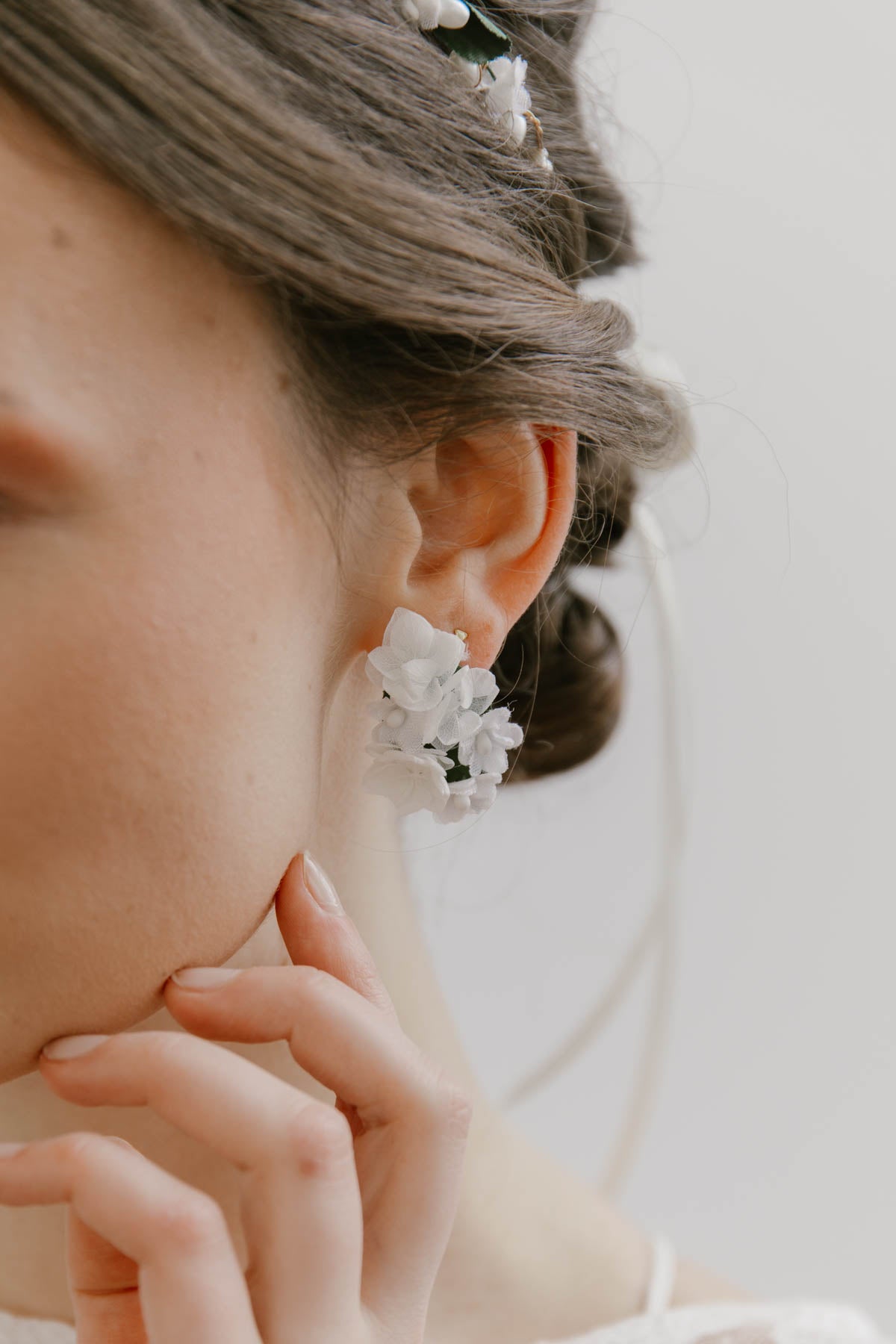 Handmade Flower Earrings Teresa Small