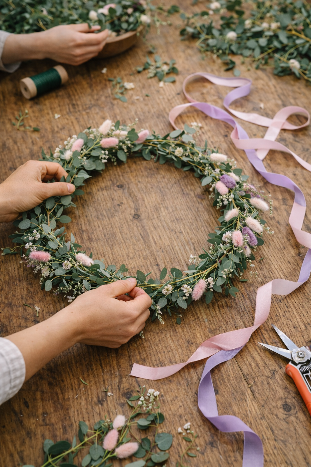 Workshop Wien Eucalyptus Kranz Blumen Do. 23. April 2026 // 17:00 - 18:30 Uhr