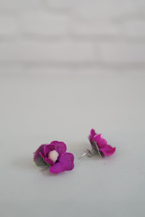 Nina Handmade Flower Earrings