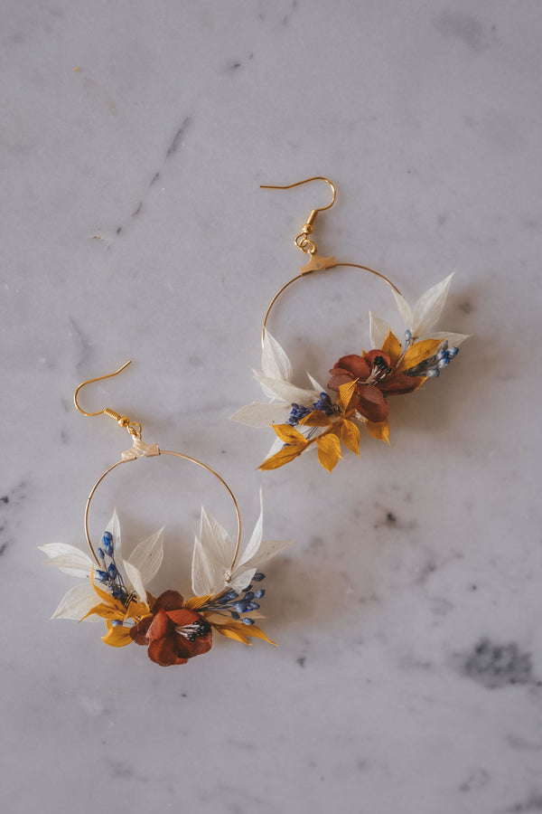 Anna Handmade Flower Earrings