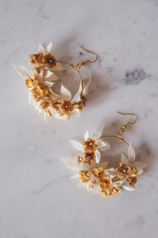 Victoria Handmade Flower Earrings