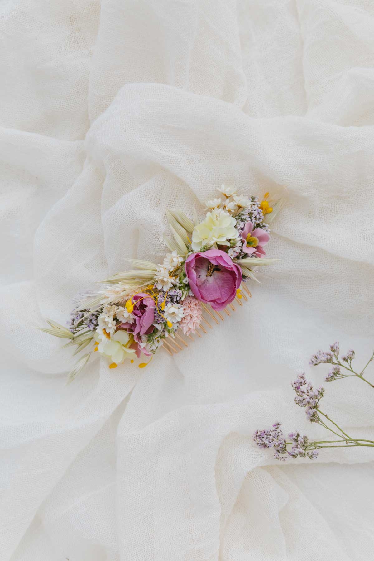 Julia Handmade Flower Hair Comb
