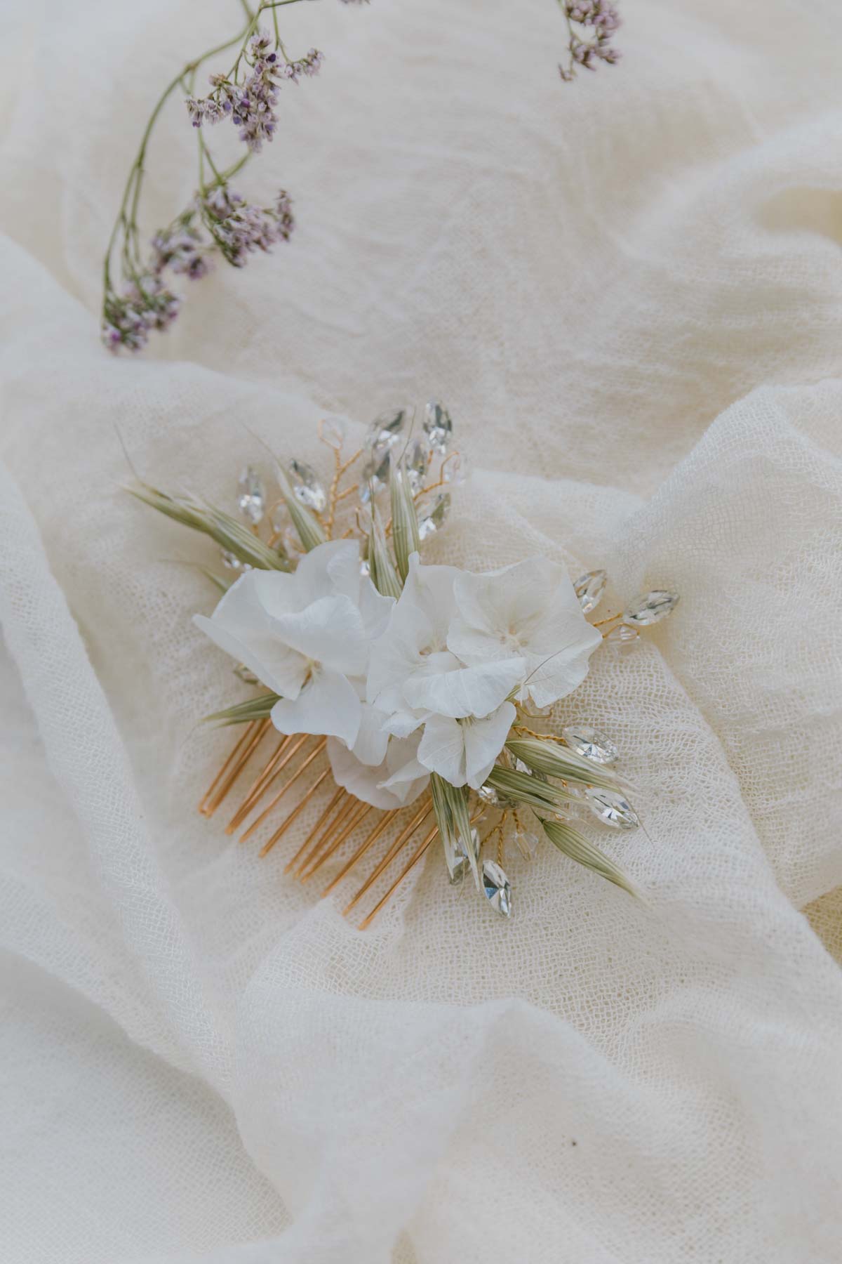 Juliette Handmade Flower Hair Comb