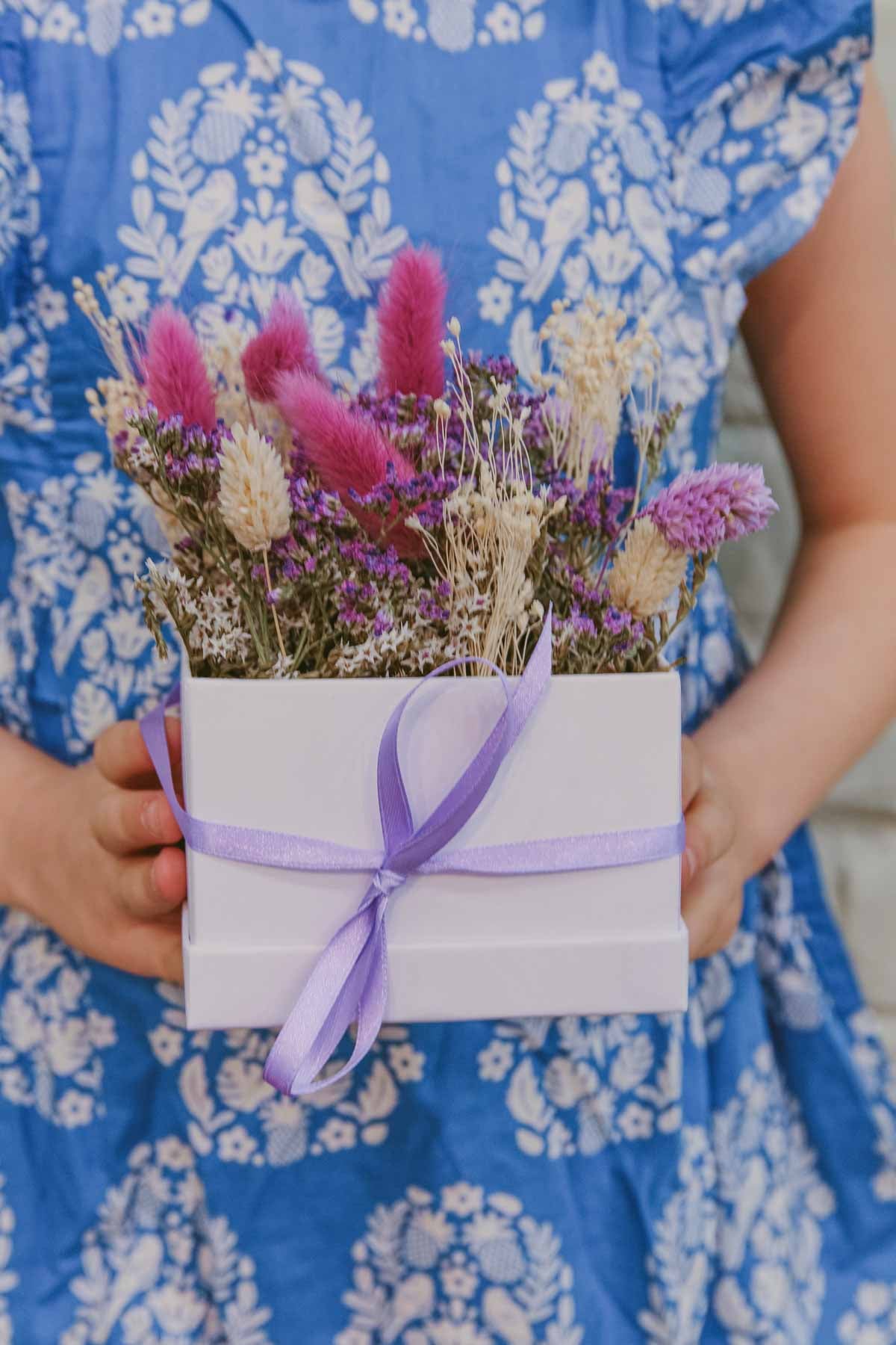 Birthday DIY-Package Box Lavender