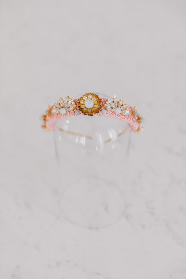 Ophelia Handmade Brocade Crown