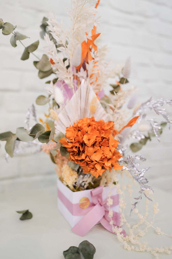 Fresh Orange Dried Flower Box