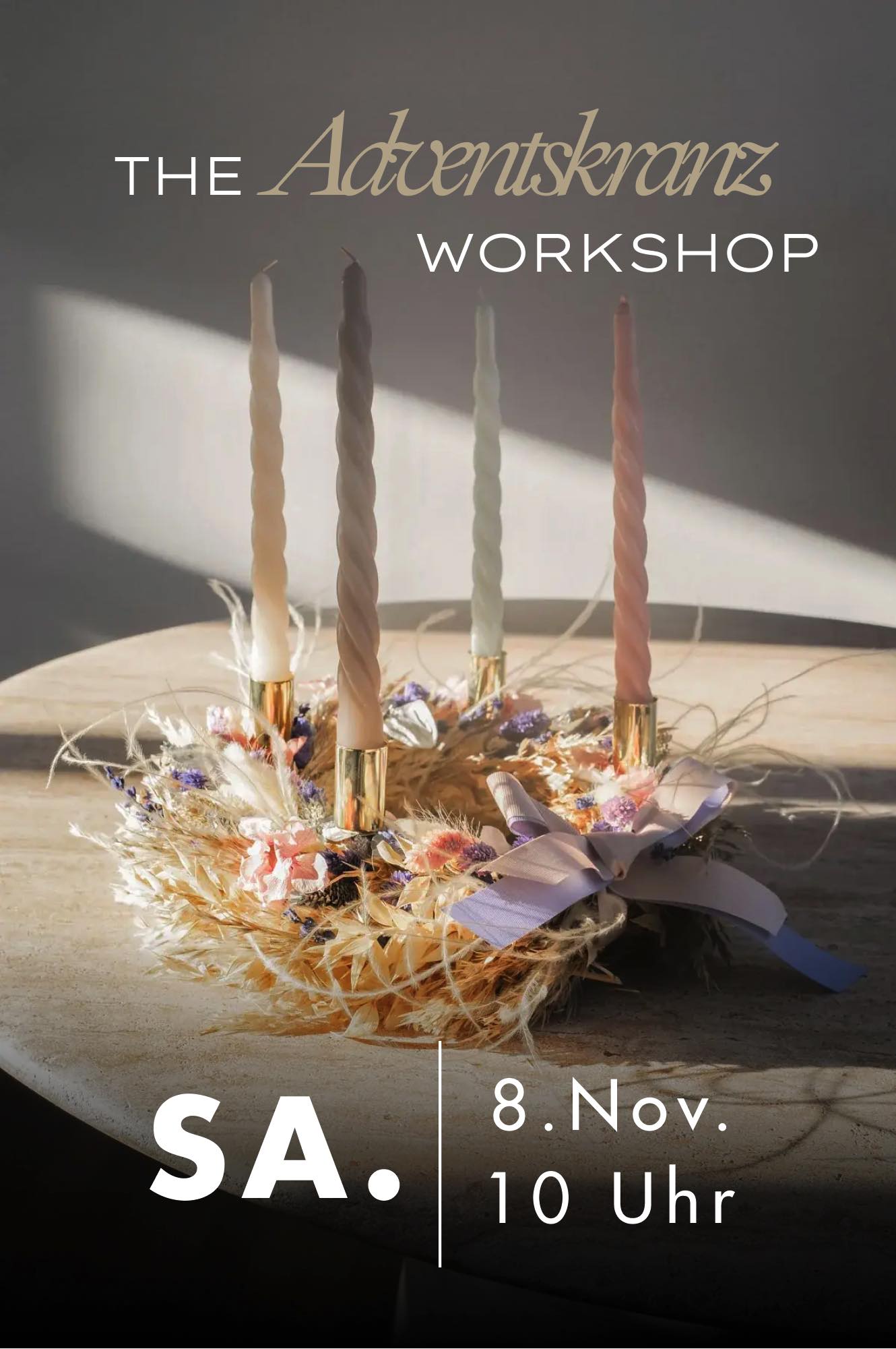 Adventskranz Workshop 8. November 2025