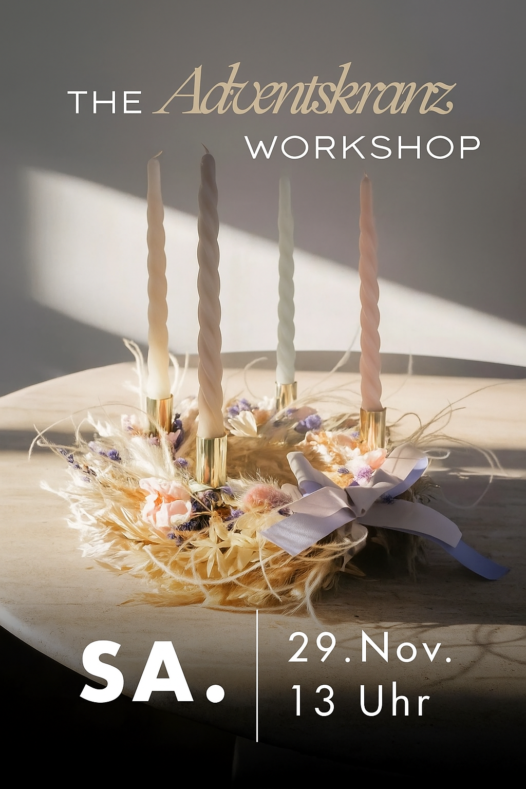 Adventskranz Workshop 29. November 2025 13 Uhr