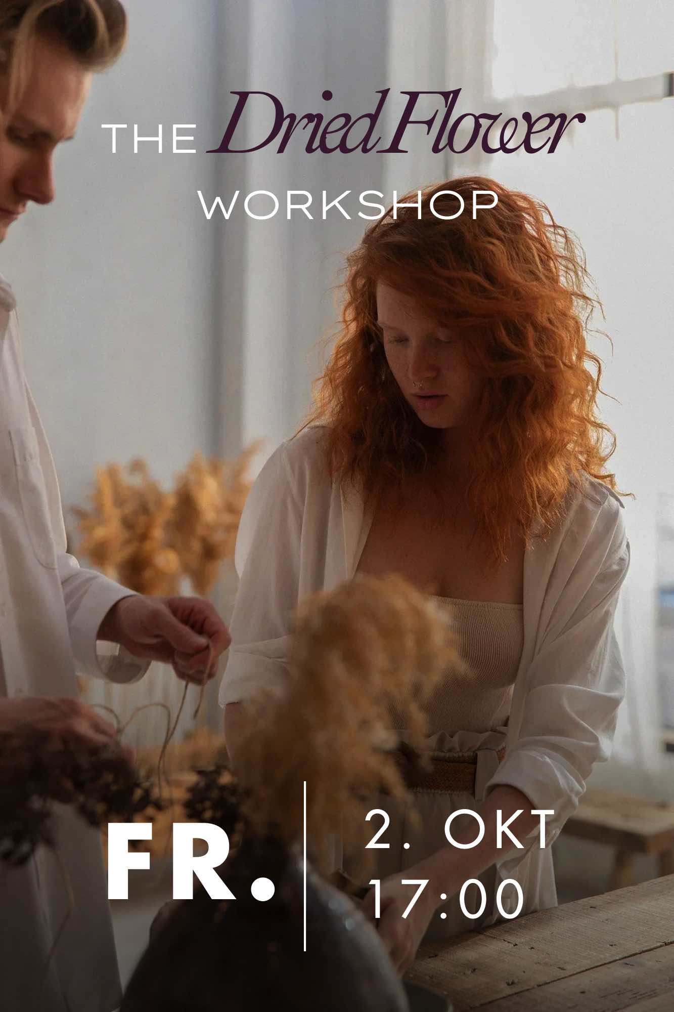 Workshop Wien Dried Flowers Fr. 2. Oktober 2026 // 17:00 - 18:30 Uhr