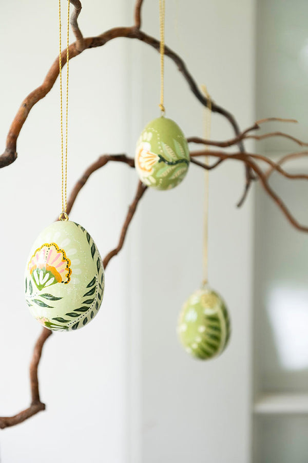 Papier Mâché Egg 4 Pieces Anila Ivy