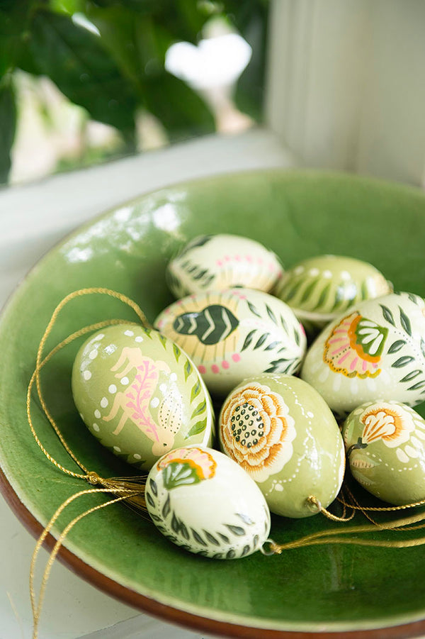 Papier Mâché Egg 4 Pieces Anila Ivy