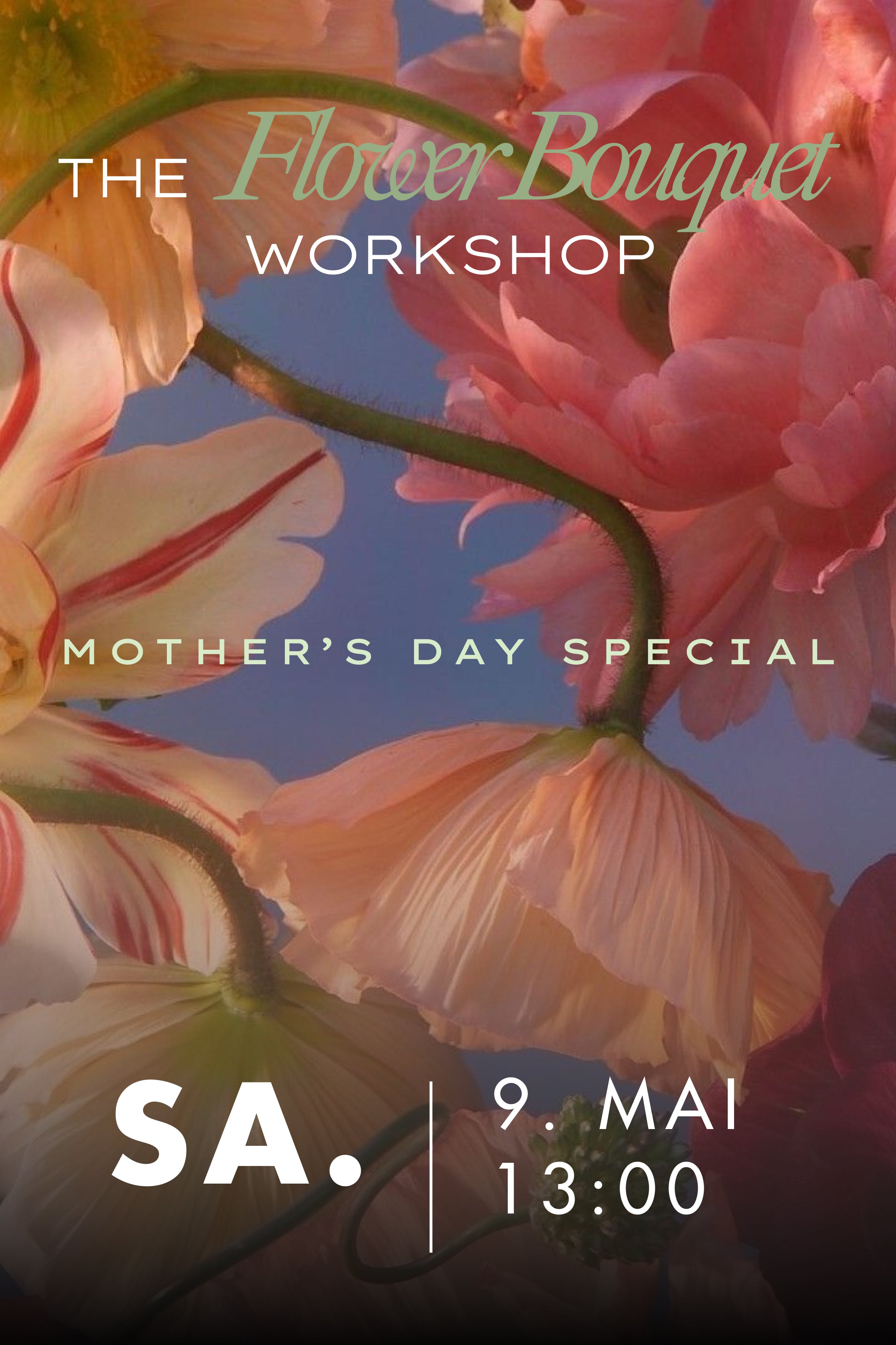 Workshop Wien Flower Bouquet  Sa. 9. Mai 2026 // 13:00 - 14:30 Uhr