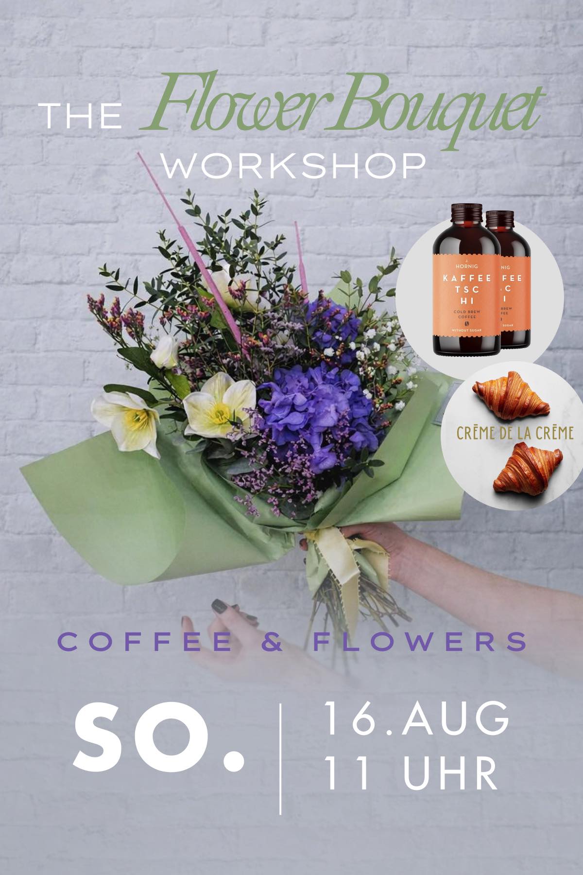 Workshop Wien Flower Bouquet So. 16. August 2026 // 11:00 - 12:15 Uhr