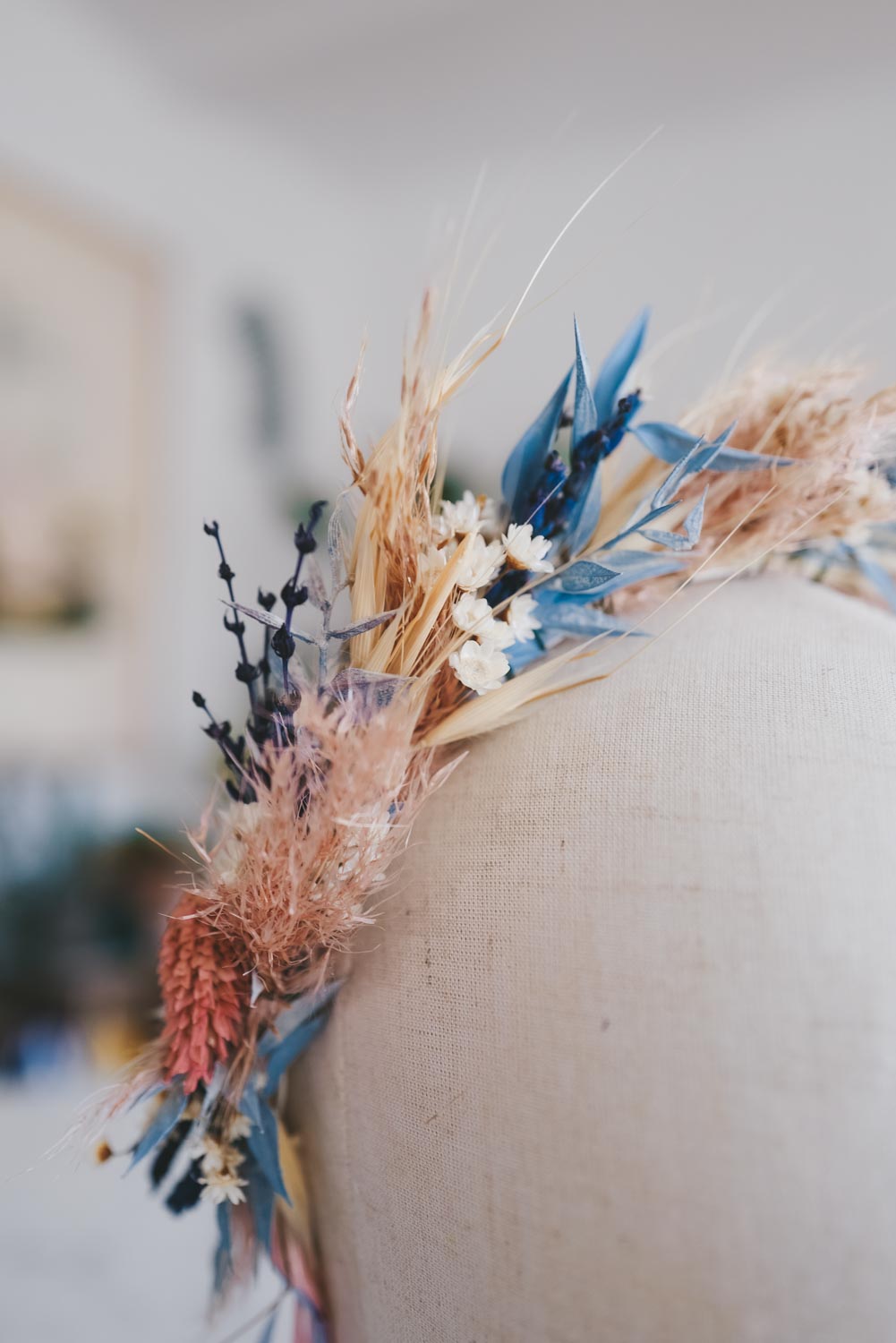 Danielle Blue Handmade Flowercrown