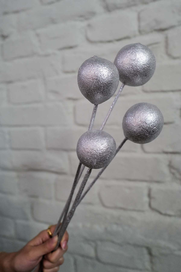 Bunch of Silver XXL Balloons