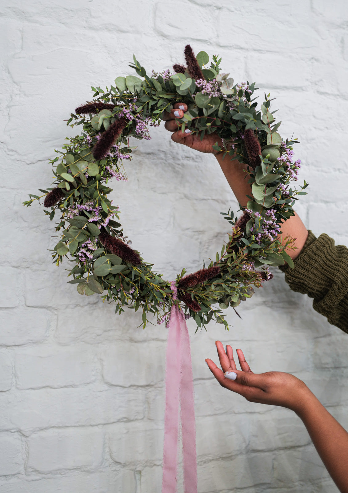 Dried Flower Wreath Edda - 45 cm