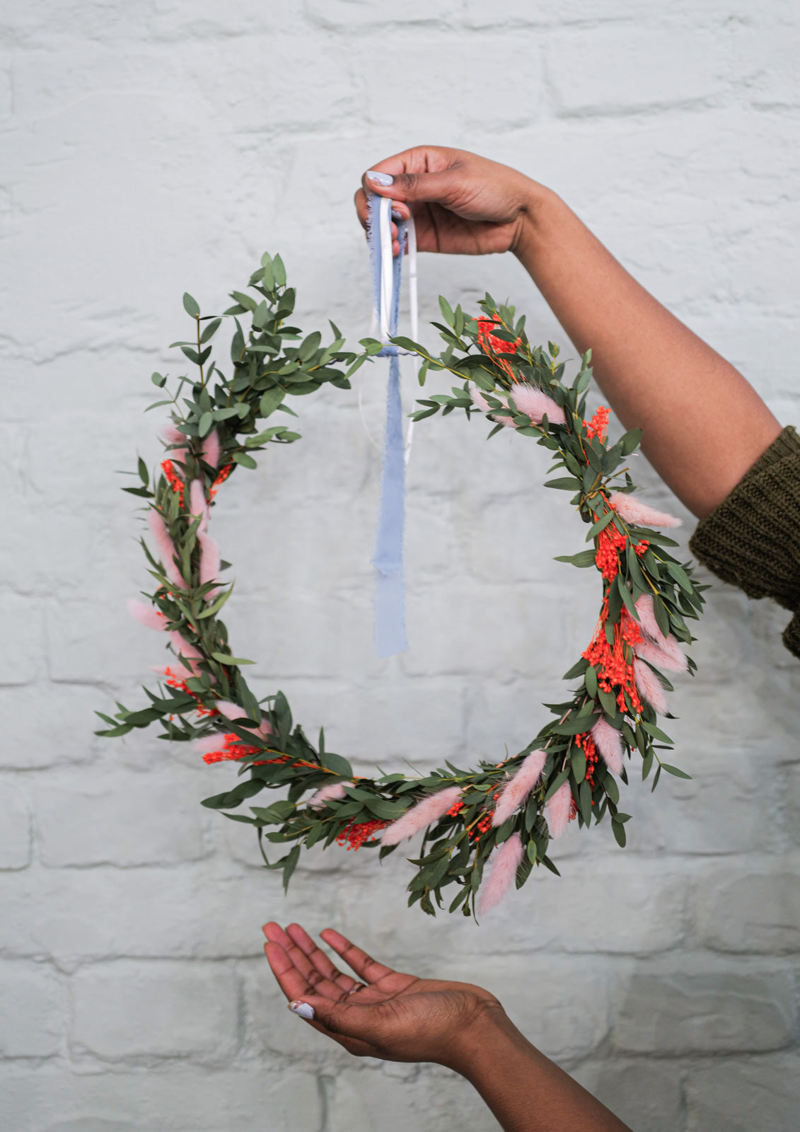 Dried Flower Wreath Bruna - 40 cm