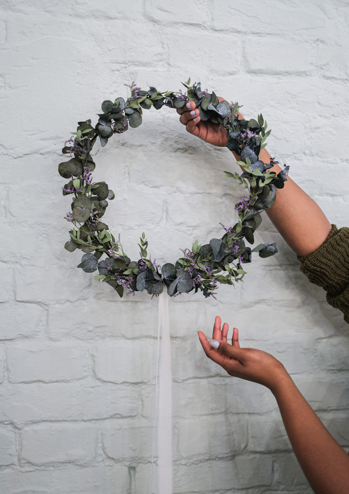 Dried Flower Wreath Minna - 40 cm