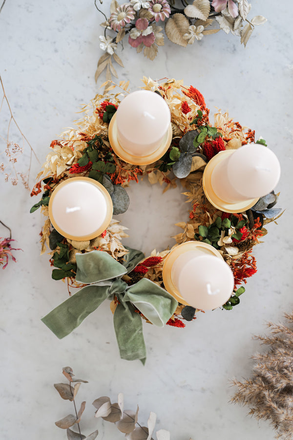 Dried Flower Christmas Wreath Diana