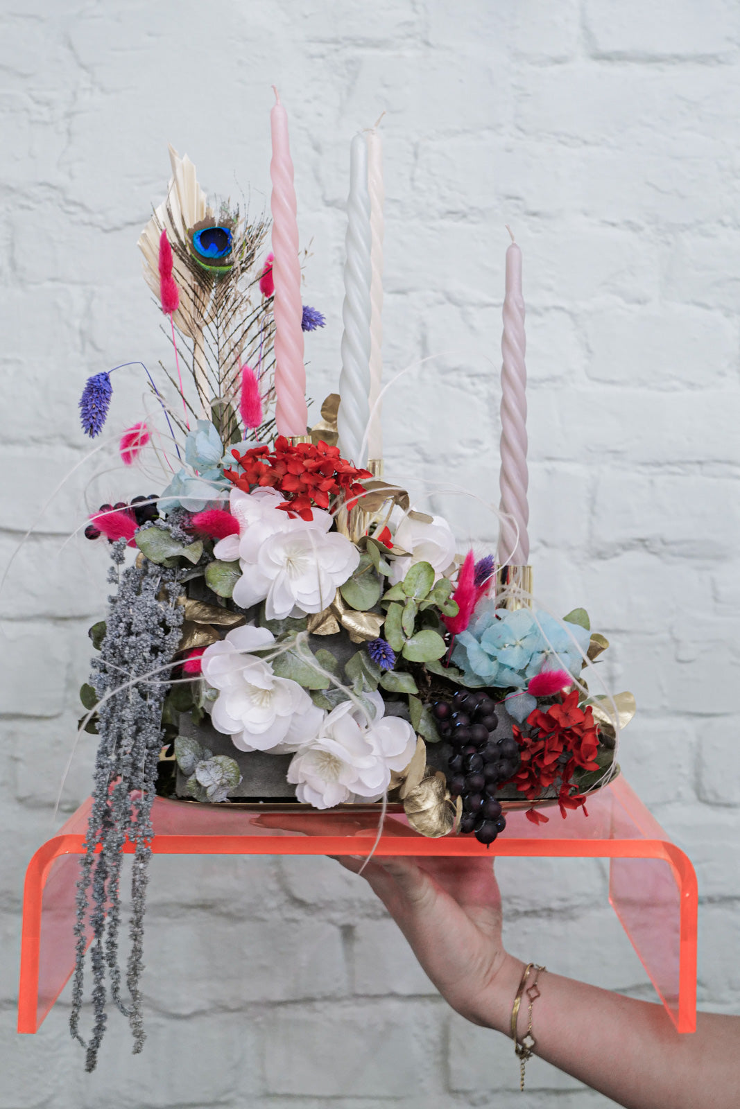 Dried Flower Christmas Blooming Block Leila