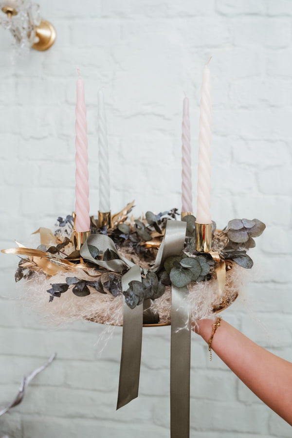 Adventskranz Dried Flower Christmas Wreath Bernie 2025