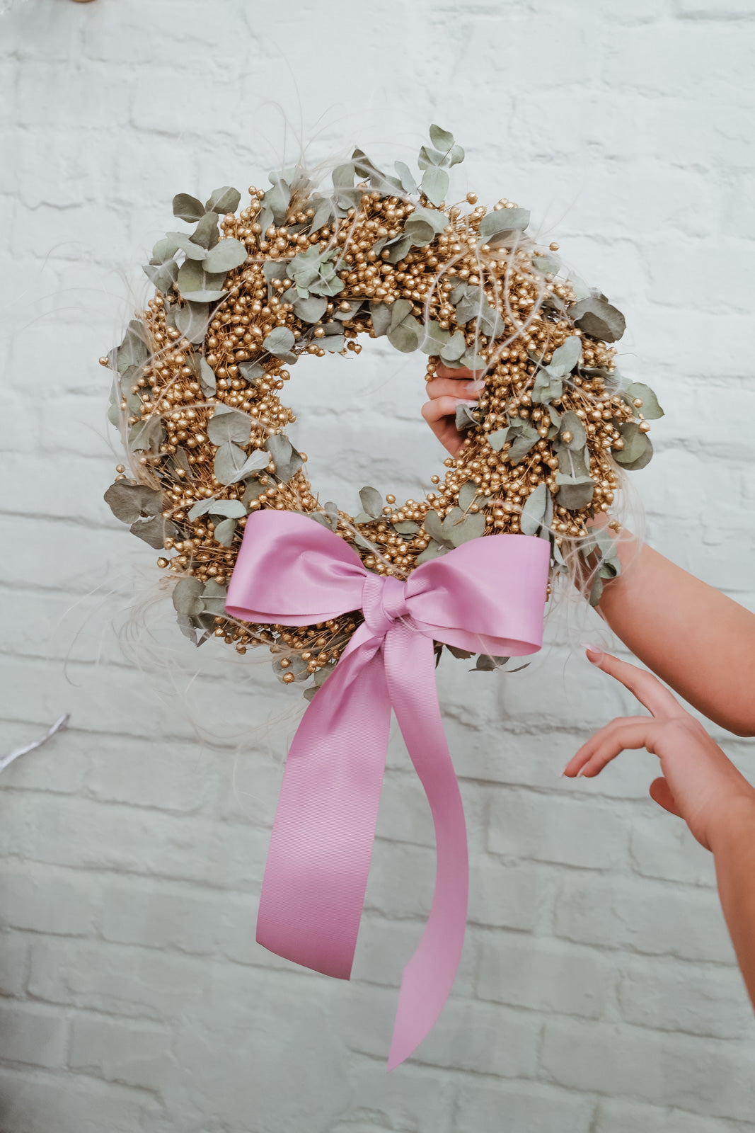 Adventskranz Dried Flower Christmas Wreath Lydia 2025