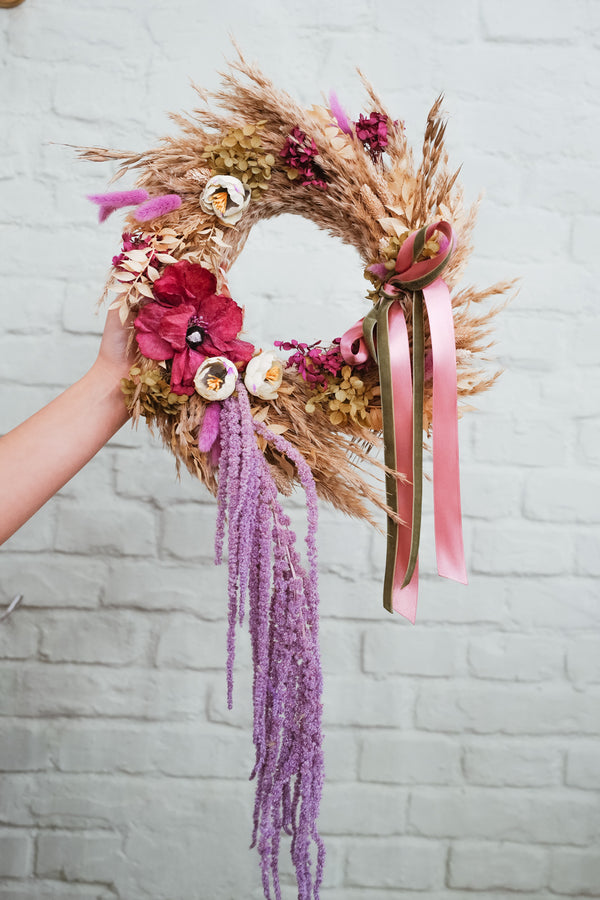 Adventskranz Dried Flower Christmas Wreath CLARA 2025