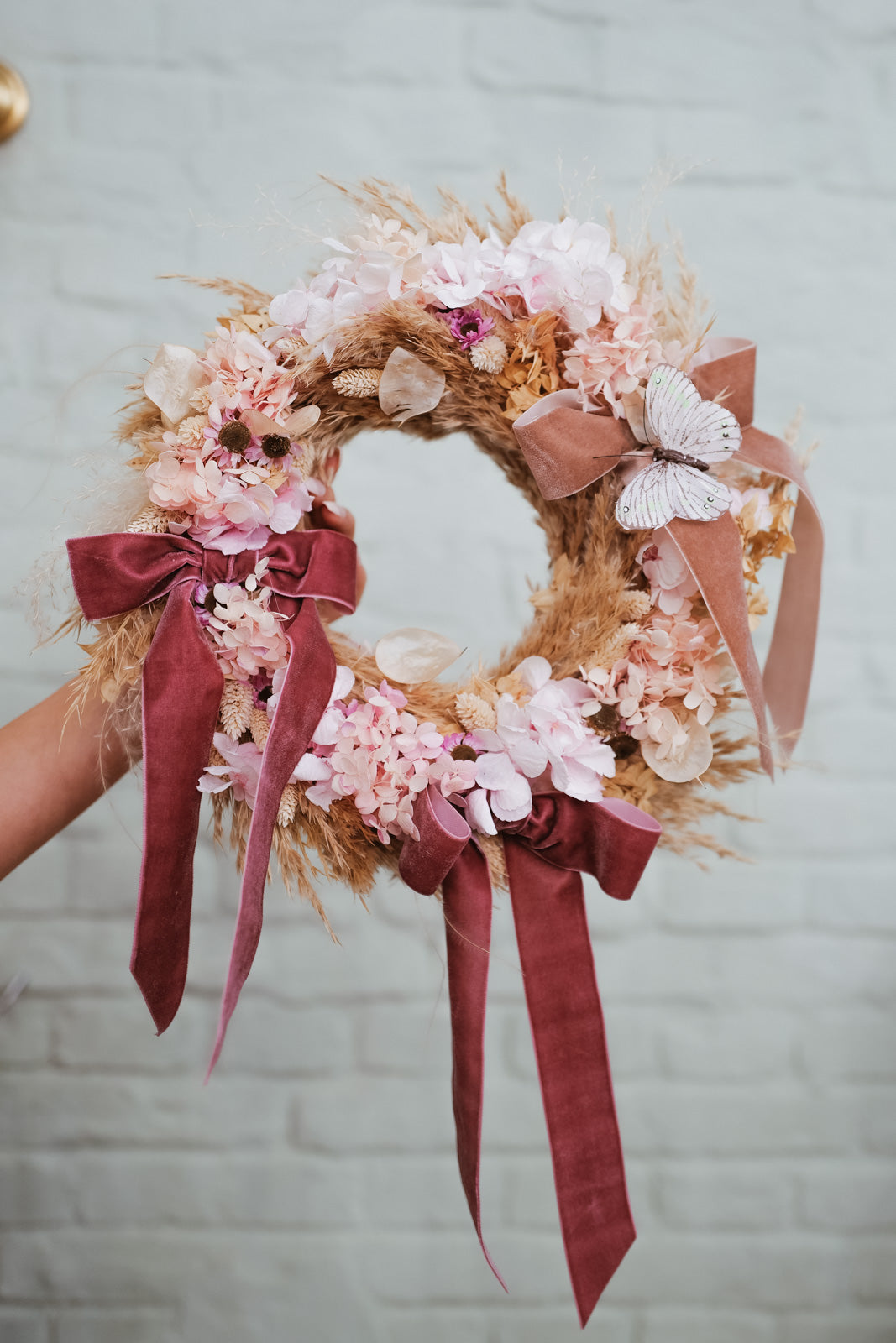 Adventskranz Dried Flower Christmas Wreath Sarah 2025