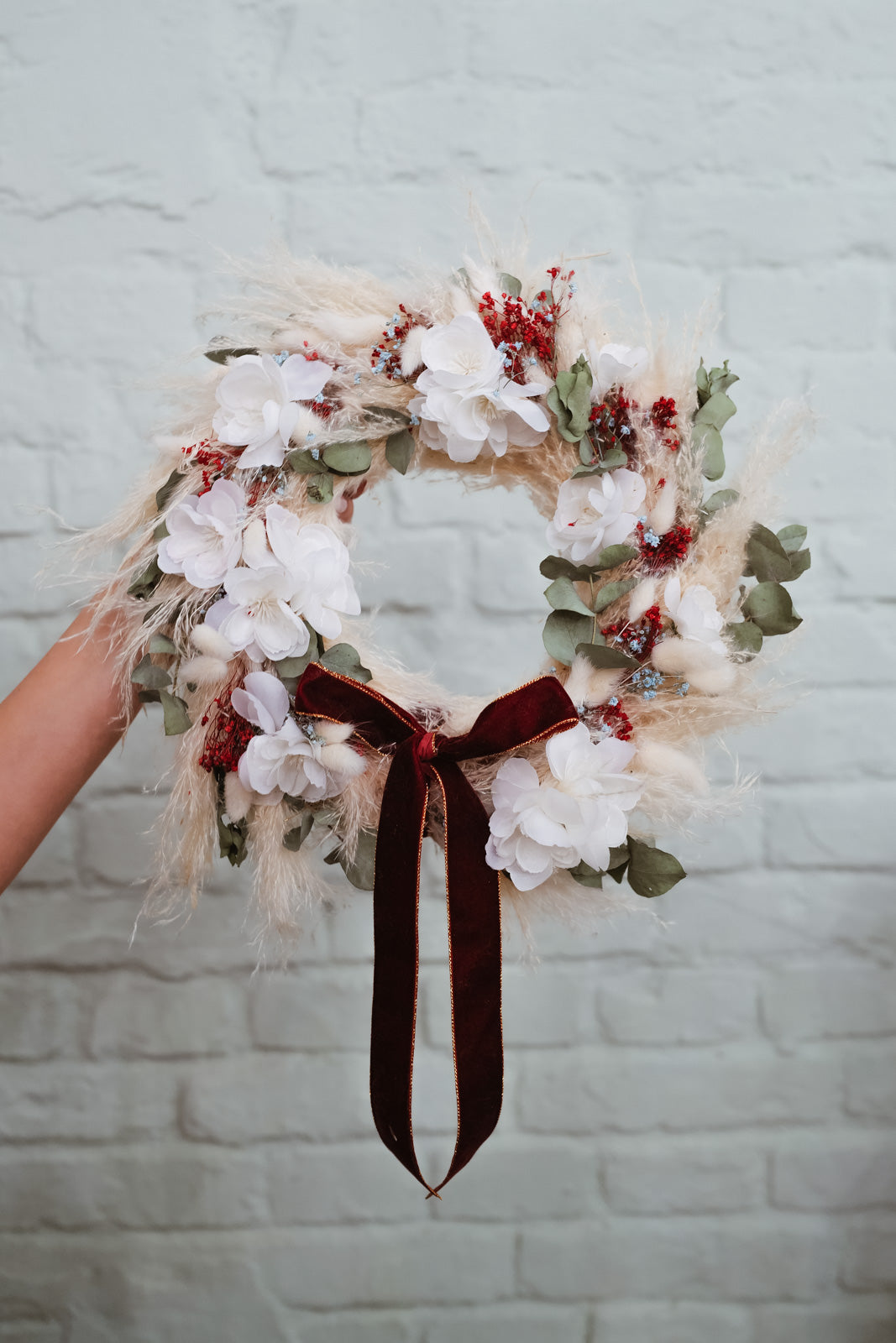 Adventskranz Dried Flower Christmas Wreath Hedy 2025