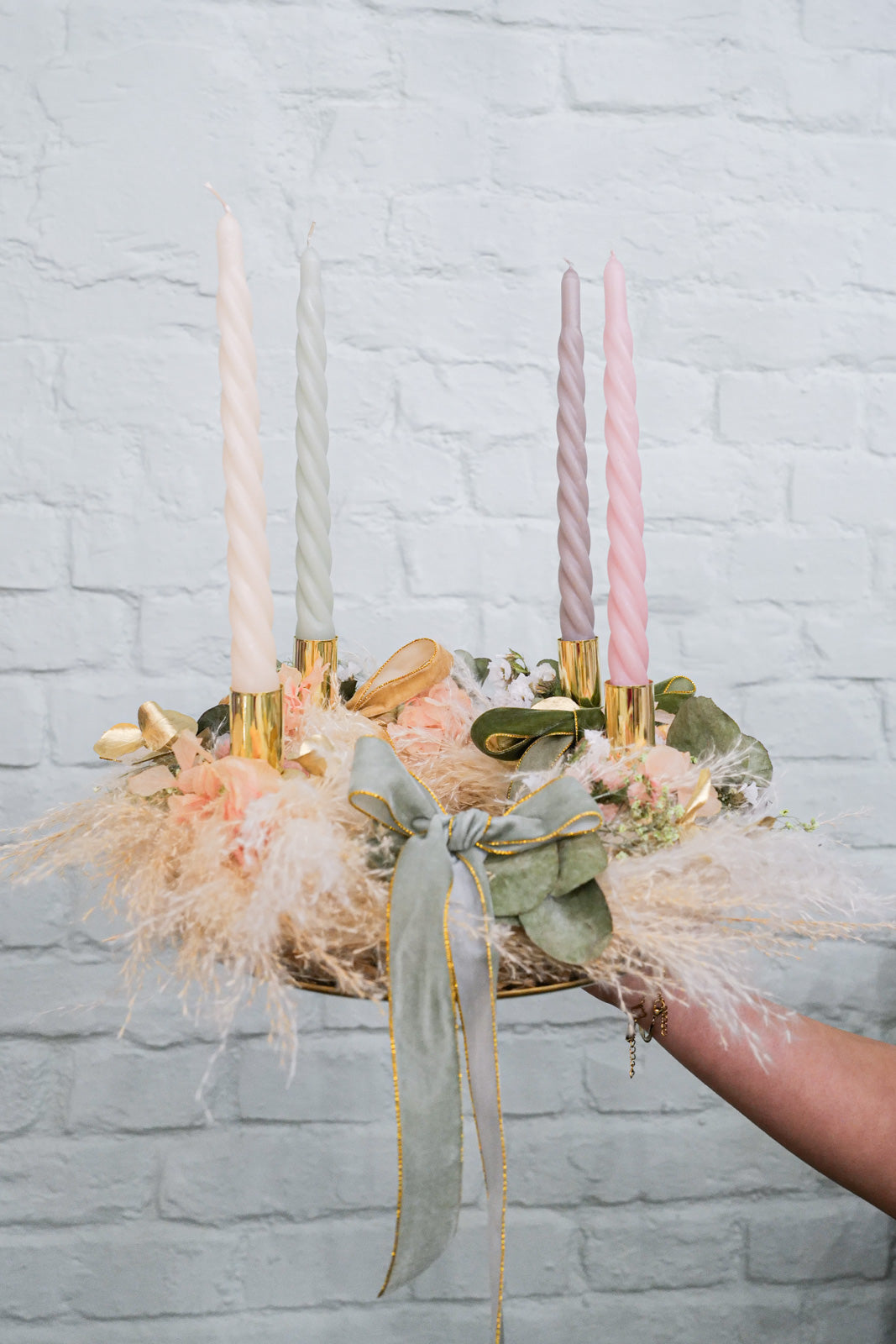 Adventskranz Dried Flower Christmas Wreath Fanny 2025