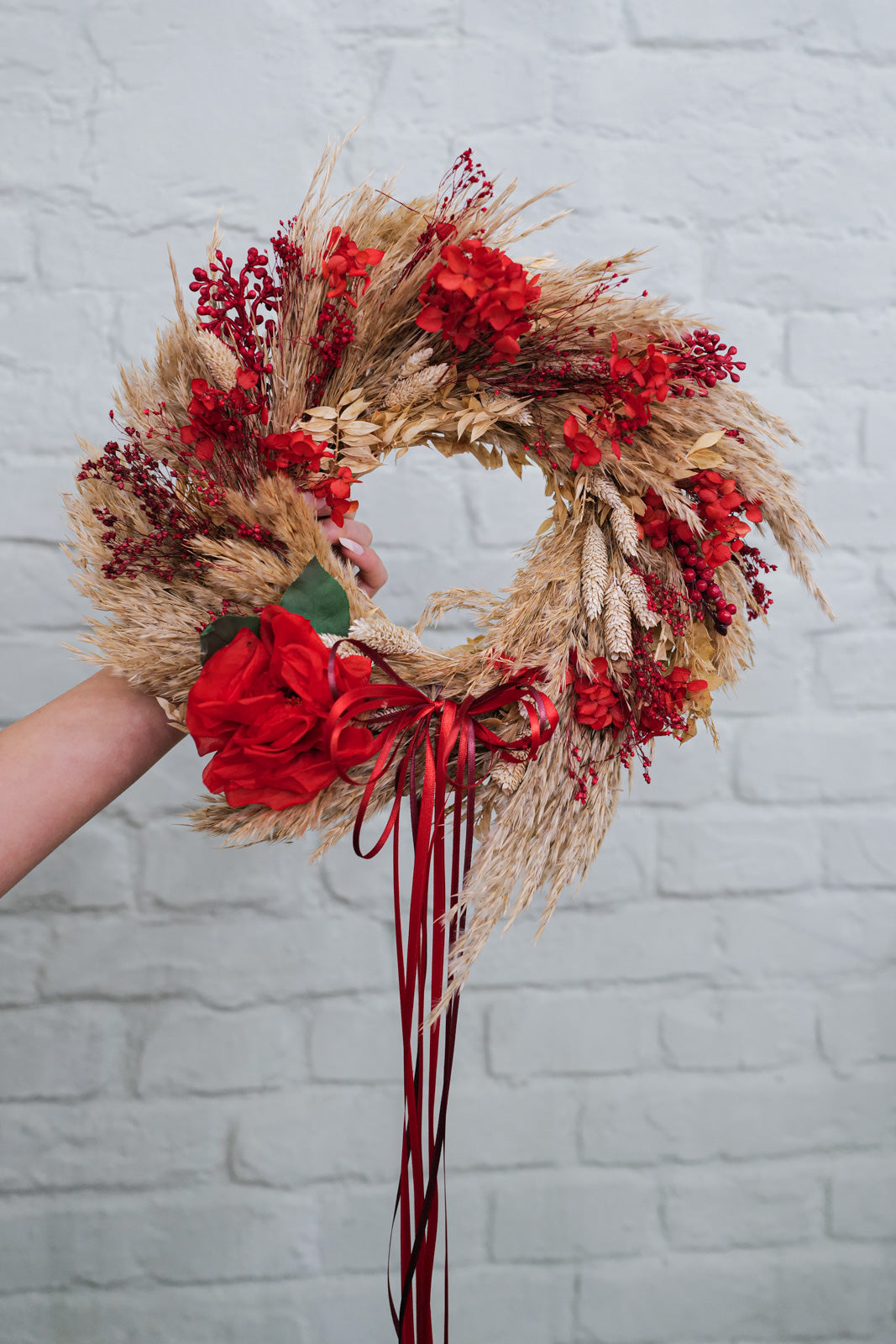Adventskranz Dried Flower Christmas Wreath Hedy 2025