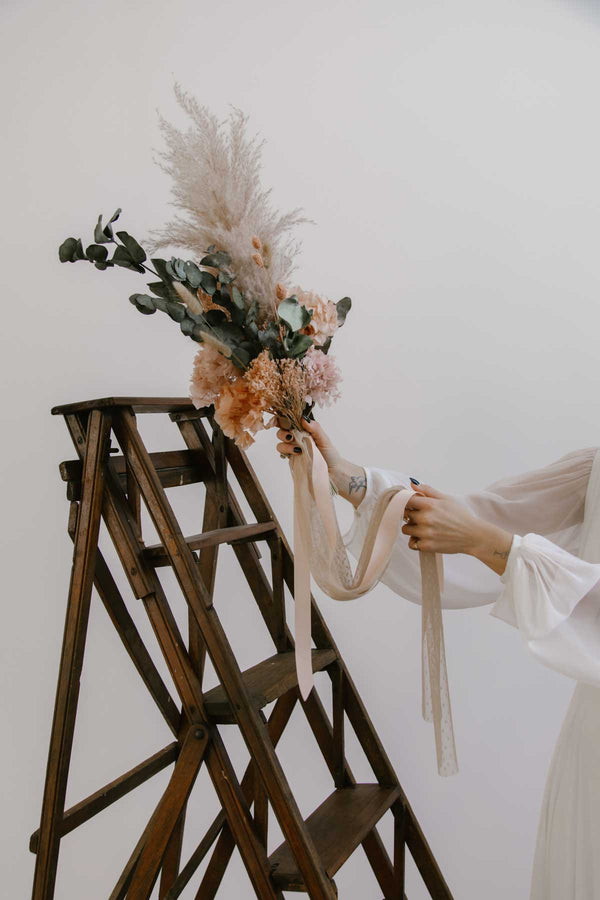 Dried Flower Bridal Bouquet Rosé Dreams