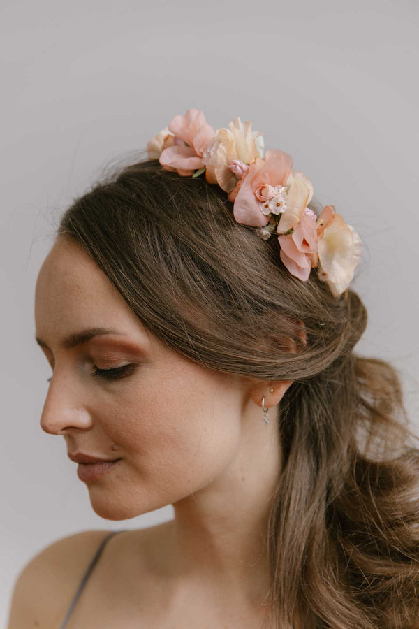 Handmade Pearls Headpiece Hydrangea