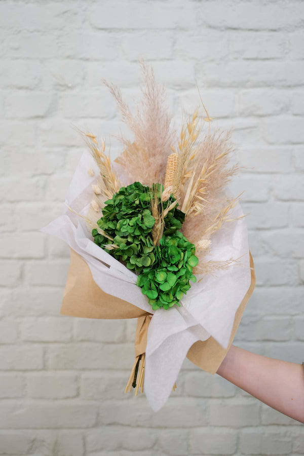 Greeny Medium Dried Flower Bouquet