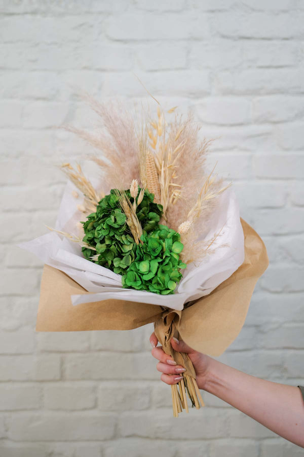 Greeny Medium Dried Flower Bouquet