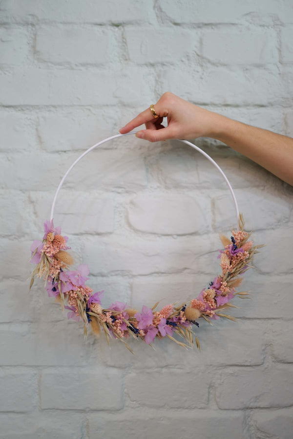 Handmade Dried Flower Hoop Belli