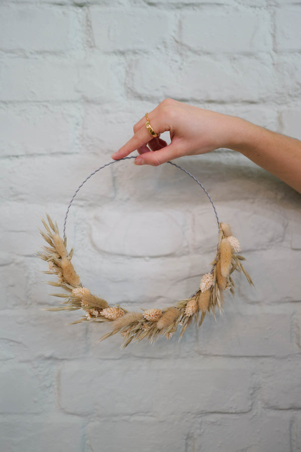 Handmade Dried Flower Hoop Lola