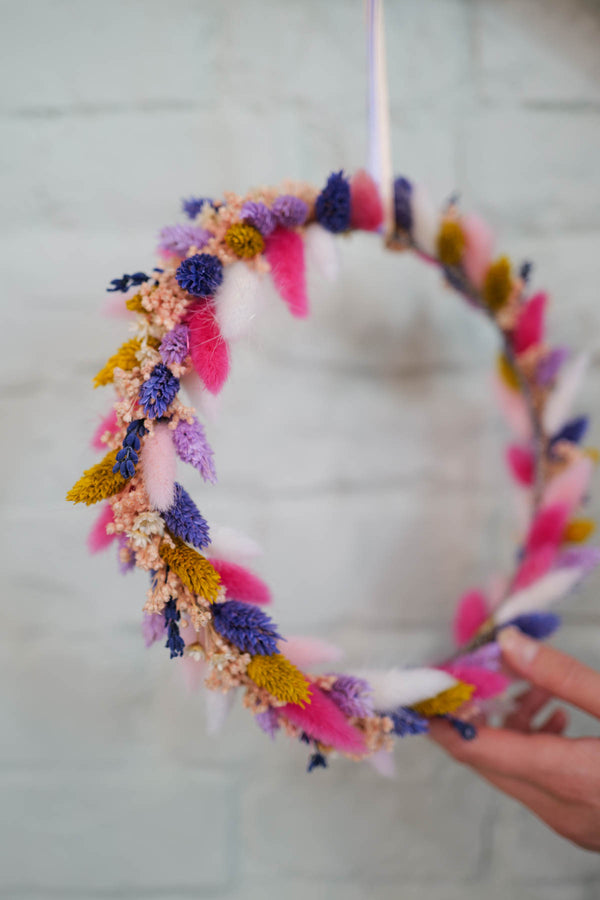 Handmade Dried Flower Hoop Anni