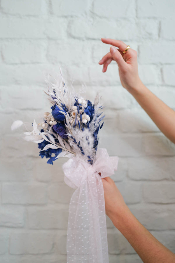 Dried Flower Bridal Bouquet Night Sky