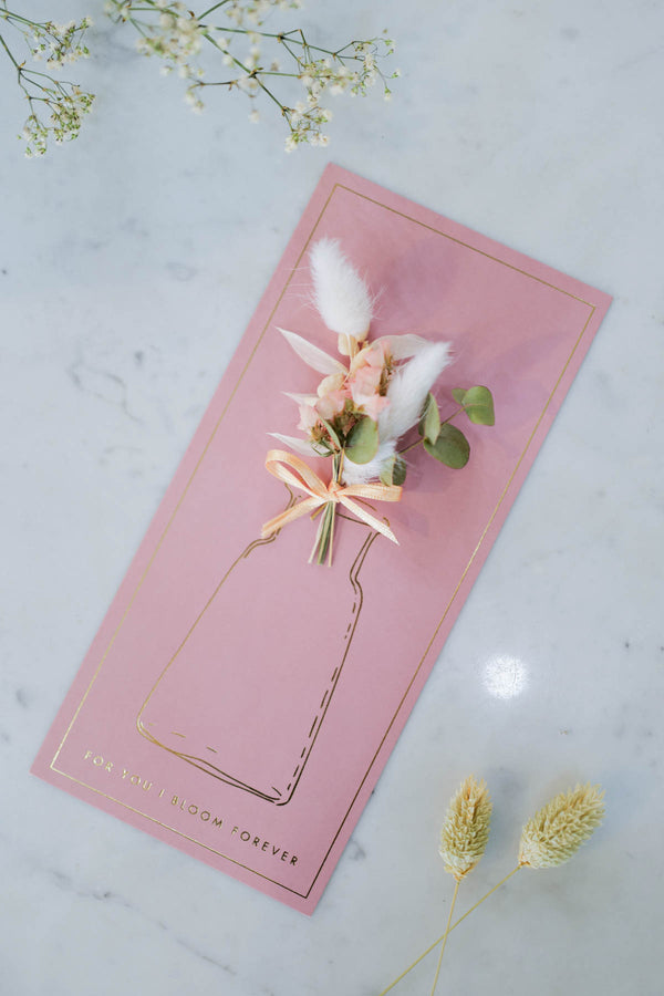 Postcard - For You I bloom forever rose