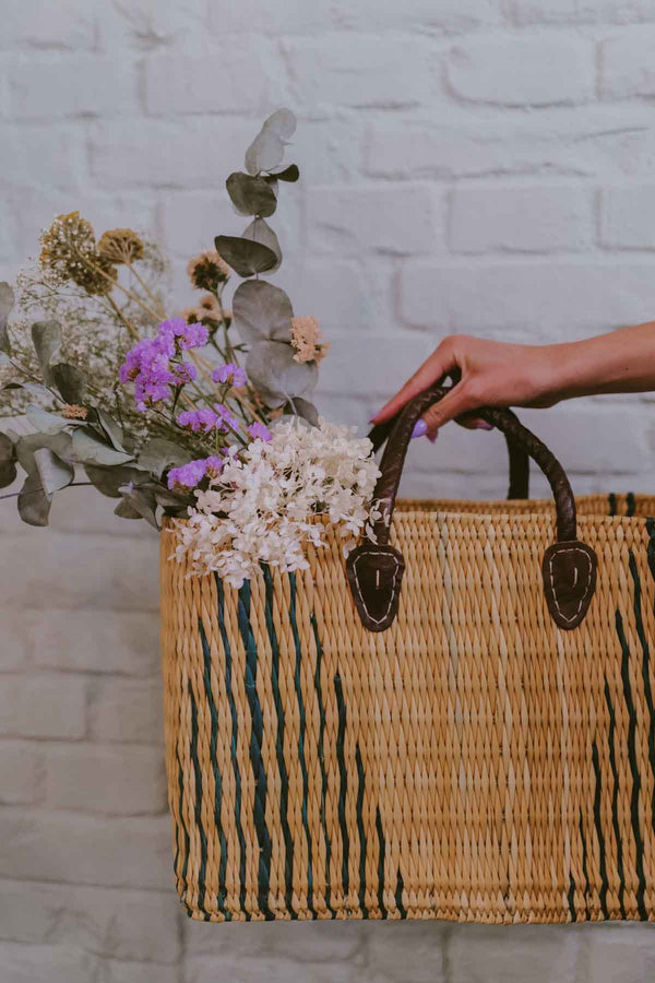 Moroccan large beach bag PYRAMID
