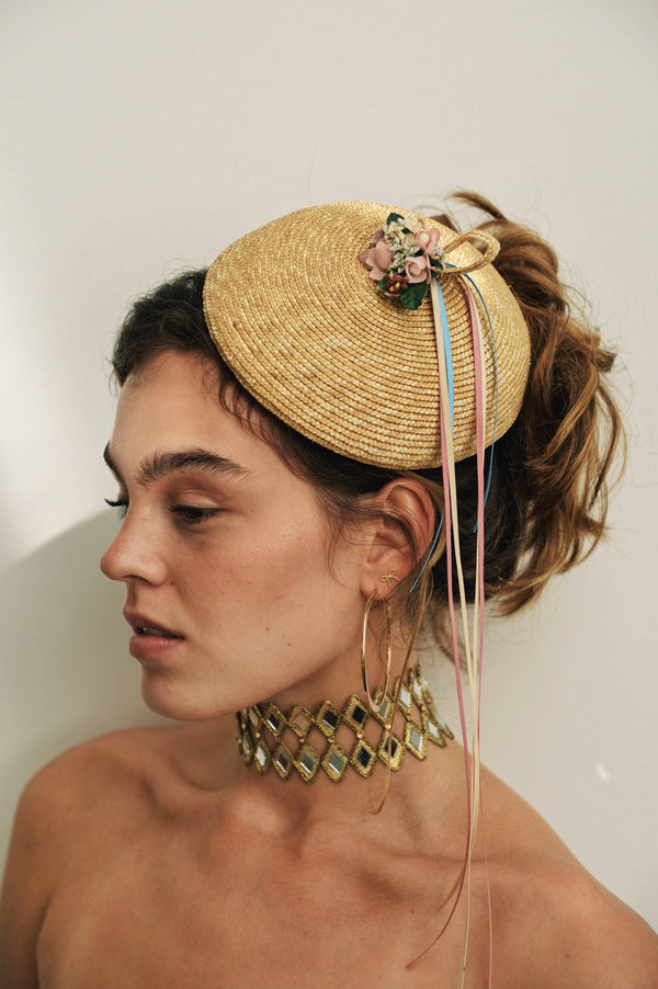 Handmade Flower Hat Patrizia
