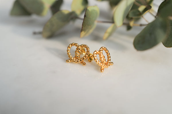 Goldene Breze - Sterling Silver Masche mit 18k Gold überzogen