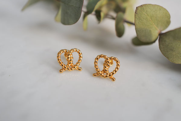 Goldene Breze - Sterling Silver Masche mit 18k Gold überzogen